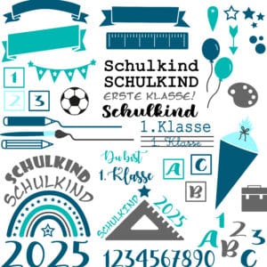 Plotterdatei | "Schule" BUNDLE - Teil II - SVG+DXF