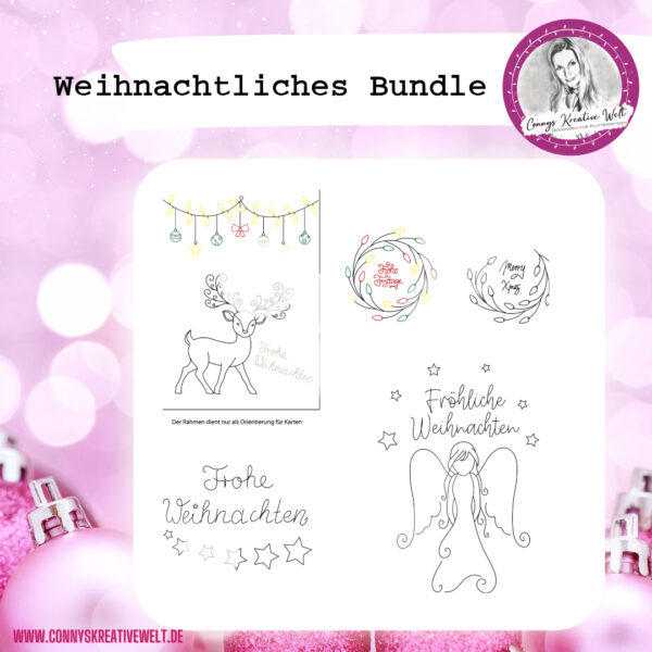 SINGLELINEDATEI I Plotten+Lasern I Weihnachten Bundle