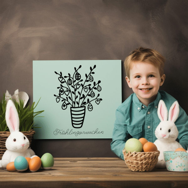 Plotterdatei | "Palmkaetzchen" | Ostern Frühling – Bild 3