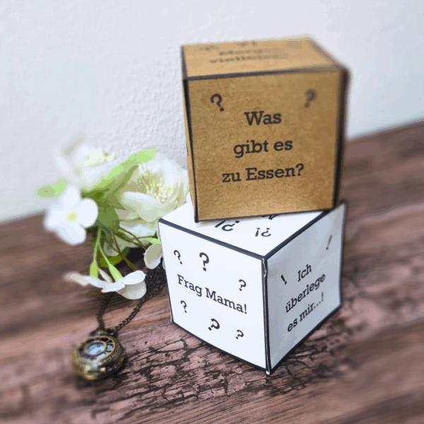 Plotterdatei + Druckvorlage | "Würfel"